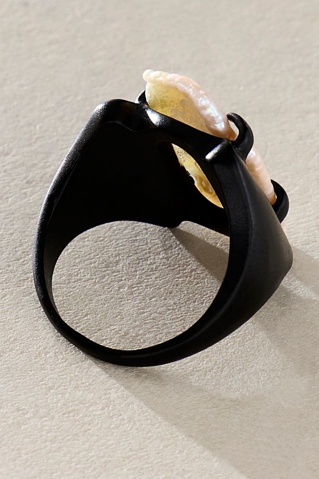 Clasped Pearl Ring #3