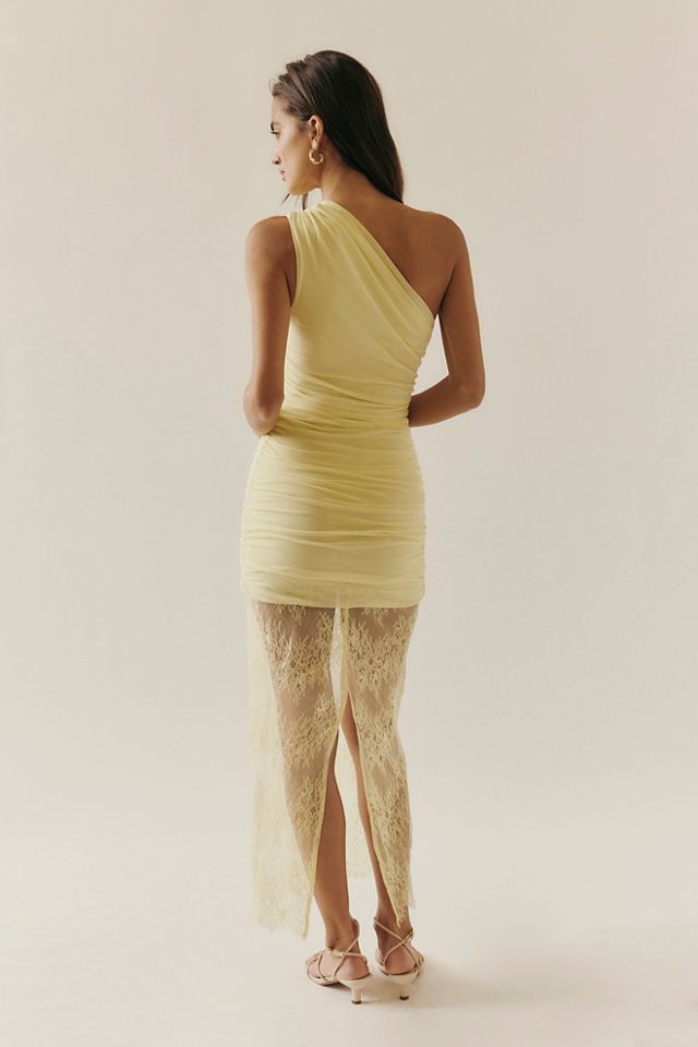 Robe Longue Froncée en Dentelle Martine Shona Joy #1