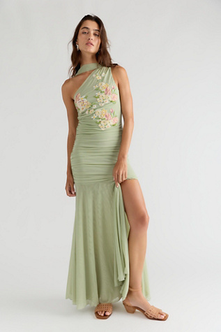 Saemdi Embroidered One Shoulder Dress