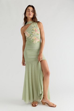 Saemdi Embroidered One Shoulder Dress