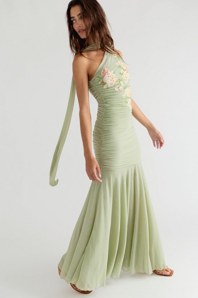 Saemdi Embroidered One Shoulder Dress #2