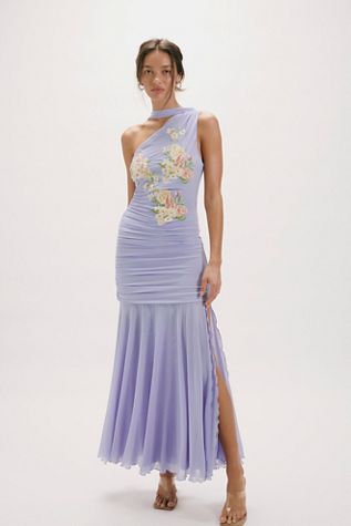 Saemdi Embroidered One Shoulder Dress