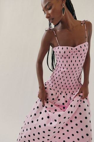 SWF Shirred Drop Hem Maxi Dress