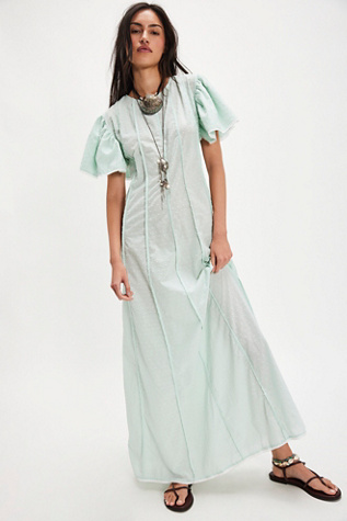 SWF Ruffle Sleeve Maxi Dress