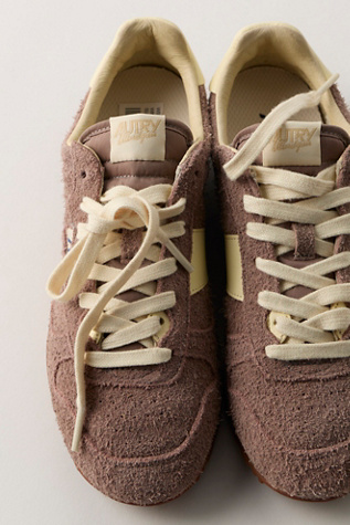 Autry Windspin Low Suede Sneakers at Free People in Tan, Size: EU 38