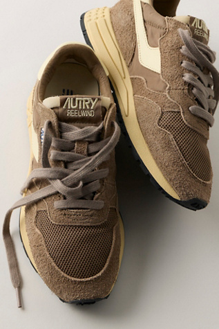 Autry Reelwind Low Sneakers at Free People in Brown, Size: EU 39