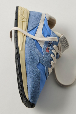 Autry Reelwind Low Trainers at Free People in White/Blue, Size: EU 38