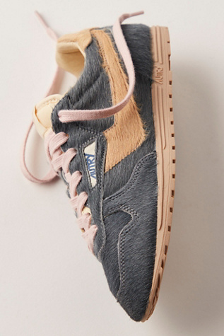 Autry Windspin Low Top Pony Hair Sneakers at Free People in Grey, Size: EU 39