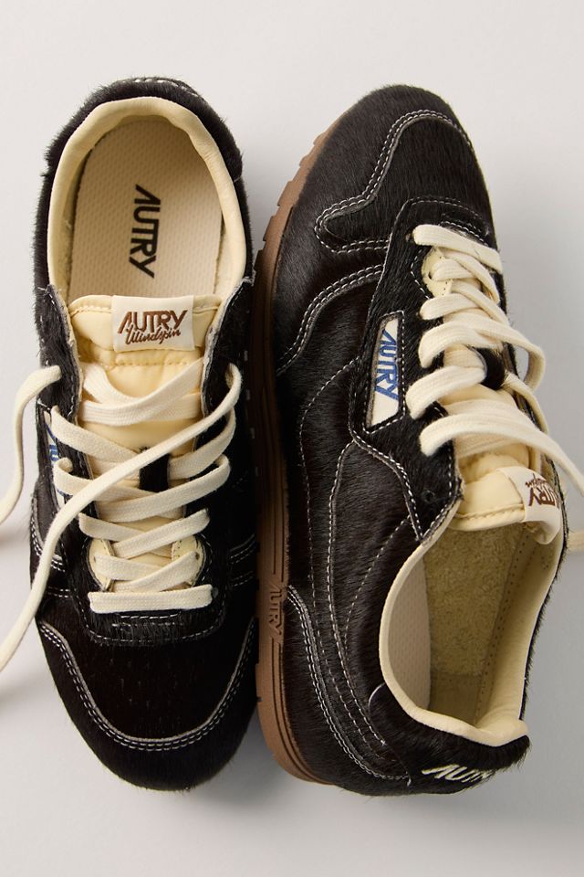 Autry Windspin Low Top Pony Hair Sneakers
