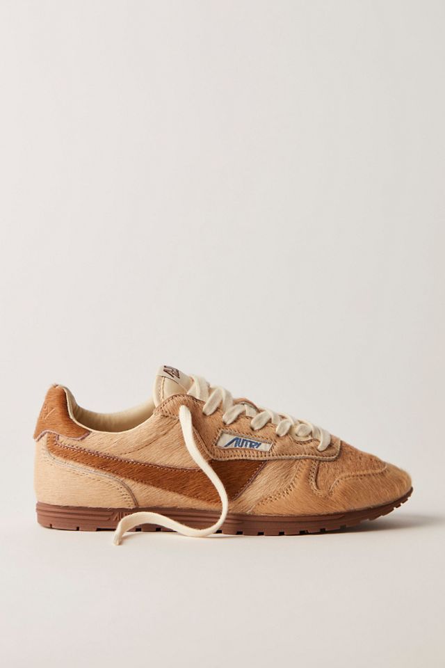 スニーカー AUTRY Low-top Windspin pony skin sneakers Autry Windspin Low Top Pony Hair Sneakers | Free People