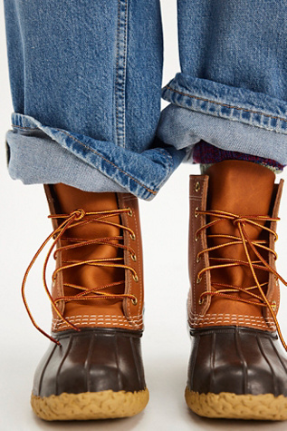 L.L.Bean 8" Lace-Up Boots at Free People in Brown, Size: US 10