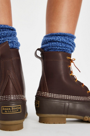 Женские ботинки L.L.Bean 8" Lace-Up, цвет: Коричневый / Рыжевато-коричневый — фото 3