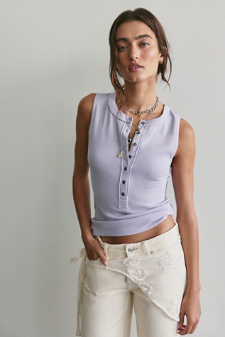 We The Free Jamie Henley Tank at Free People in Orchid Hush, Size: Large