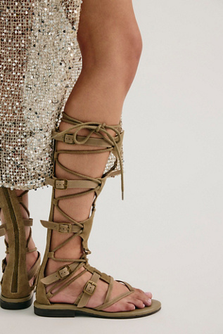 Driftwood Tall Gladiators by Free People in Brown, Size: US 9