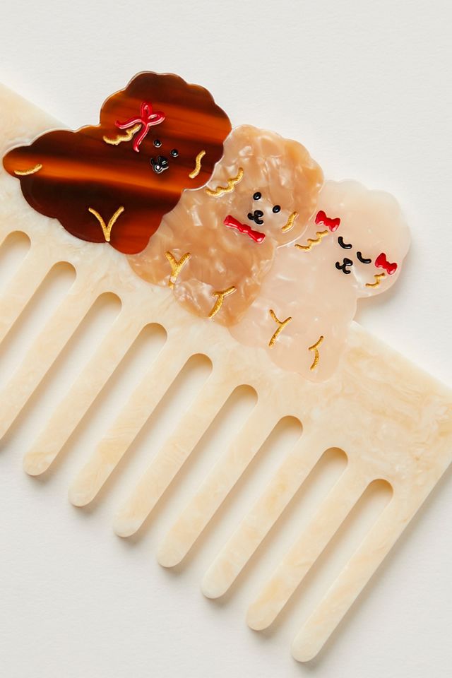 Solar Eclipse Hand-Painted Wide Tooth Comb #1