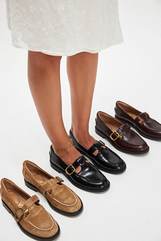 Elaina Mary Jane Loafers by Sam Edelman at Free People in Black, Size: US 7