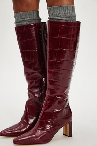 Sylvia Croc Tall Boots