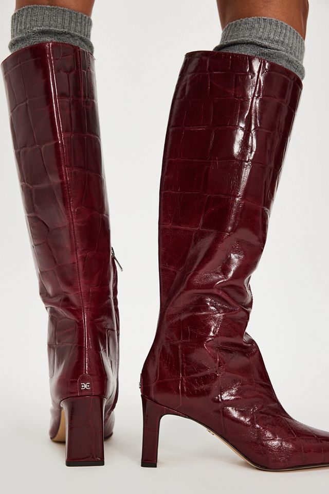 Sylvia Croc Tall Boots #2