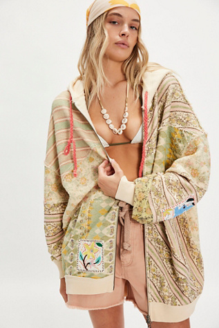 Sweat à Capuche Bali Avila en Combo Ivoire Perlé, pour femme chez Free People