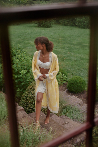 Better Weather Robe Top by Intimately at Free People in Yellow, Size: XS/S