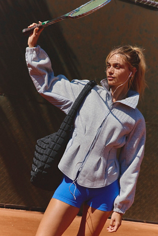 Gia Fleece Jacket by FP Movement at Free People, Heather Grey, S