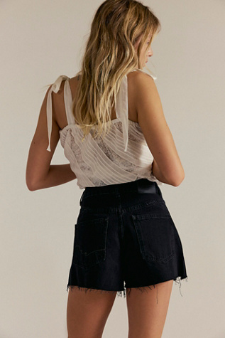 We The Free Angelika Denim Mid-Thigh Shorts