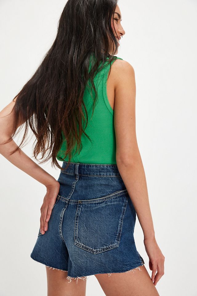 We The Free Angelika Denim Mid-Thigh Shorts #2