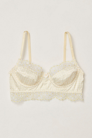 For Love & Lemons x FP Gingham Longline Bra