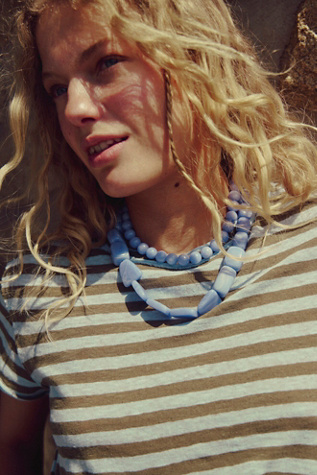 Cove Stone Choker by Free People in Blue
