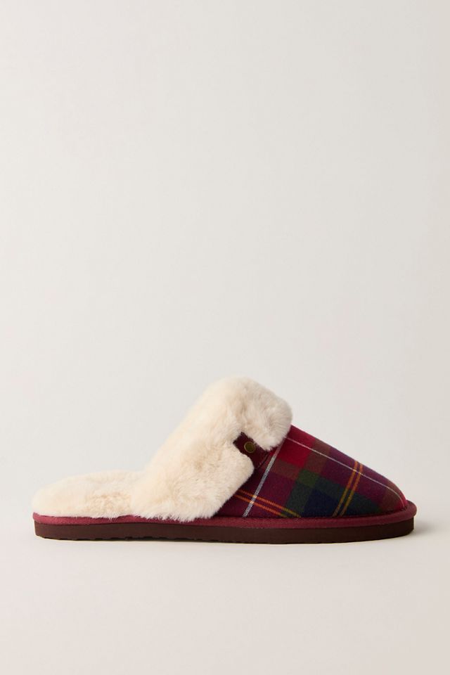 Barbour Claudia Tartan Mule Slippers #2