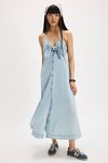 Via Denim Midi Dress