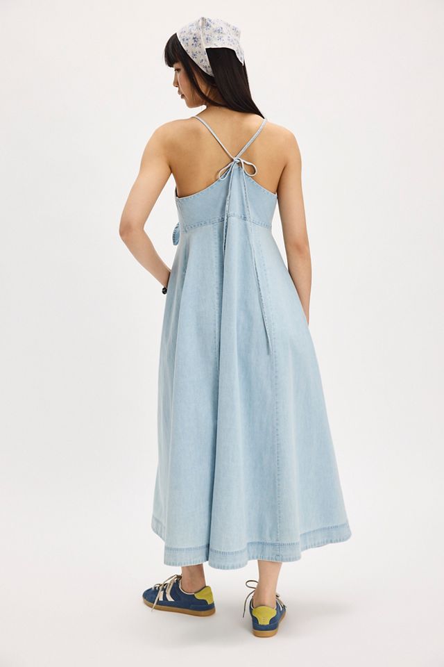 Via Denim Midi Dress #2