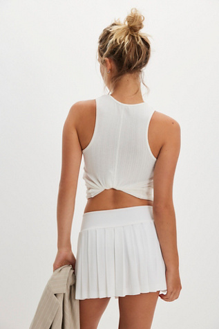 Norma Kamali Pleated Pickleball Skirt