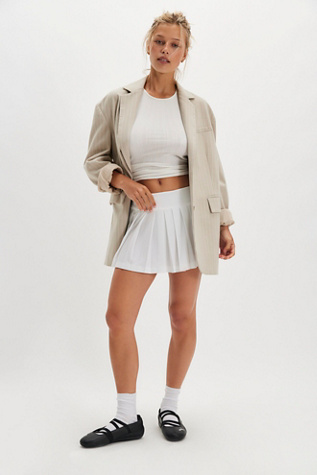 Norma Kamali Pleated Pickleball Skirt
