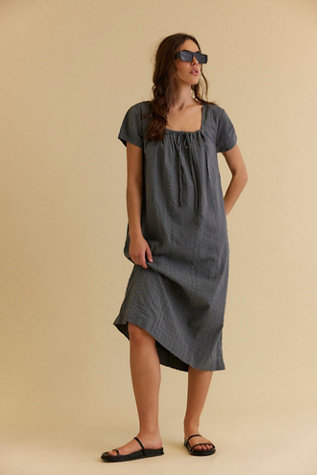 Aria Midi Dress by free-est at Free People in Grey, Size: XS