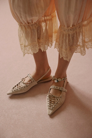 Lexii Laced Flats by Jeffrey Campbell at Free People in Brown, Size: US 8