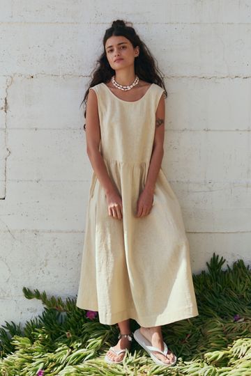 Madeline Cotton-Linen Midi
