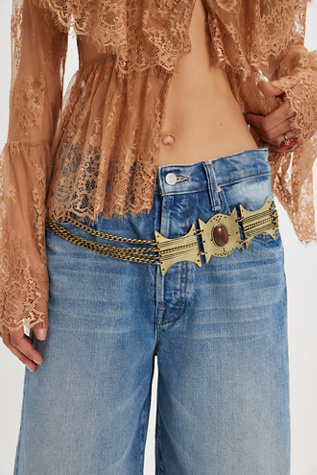 Ariana Ost Heirloom Chain Belt at Free People in Gold