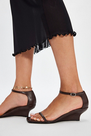 On The Low Mini Wedges by Jeffrey Campbell at Free People in Brown, Size: US 8