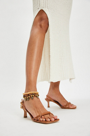 Lucky Charm Heels by Vicenza at Free People in Brown, Size: US 7