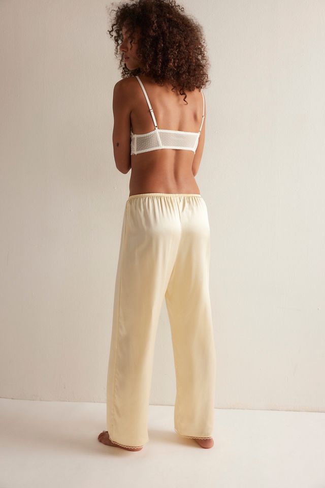 DONNI. The Silk Lace Simple Pants #1