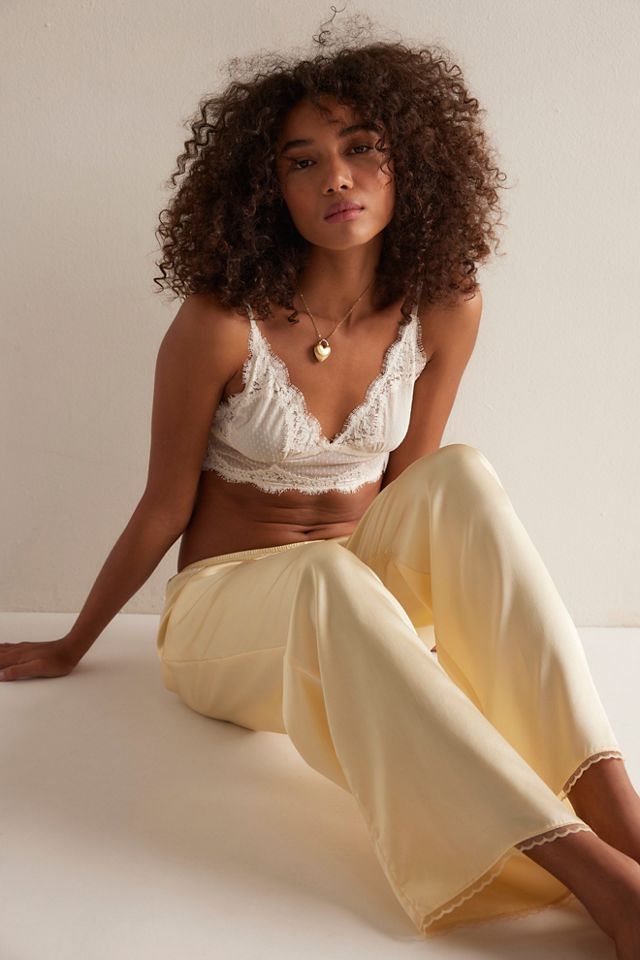 DONNI. The Silk Lace Simple Pants #3