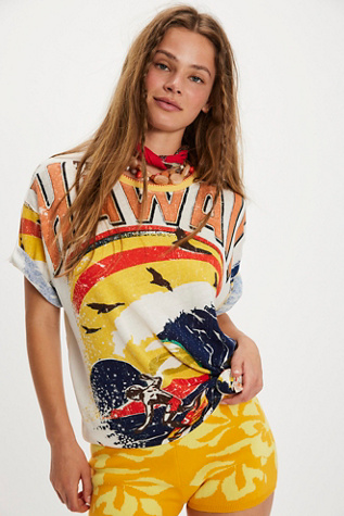 Tee-shirt Aloha We The Free en Combo Hawaï, pour femme chez Free People
