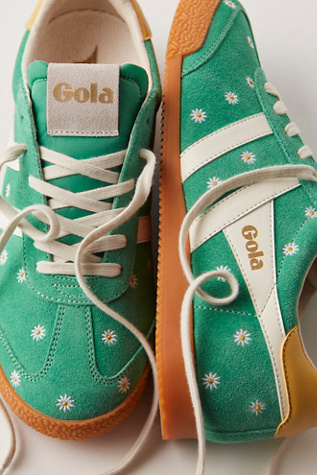 Gola Elan Flower Sneakers at Free People in Green, Size: US 9