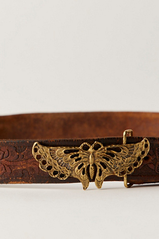 Женский ремень Alkemie Mariposa Belt, цвет: Коньячный — фото 2