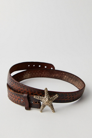 Alkemie Starfish Belt at Free People in Brown, Size: L