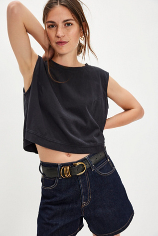 We The Free Willoughby Swing Tank Top at Free People in Black, Size: XL
