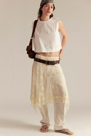 We The Free Willoughby Swing Tank Top at Free People in White, Size: XL