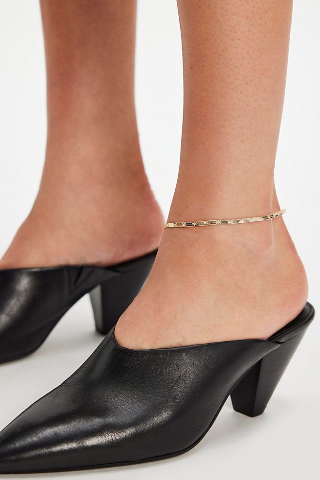 Christy Herringbone Anklet #1