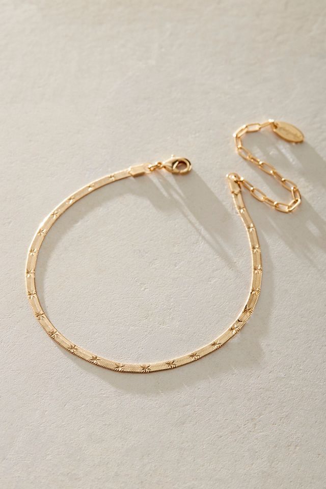 Christy Herringbone Anklet #2